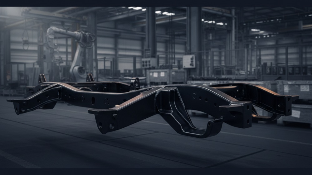 Chasis automotriz con recubrimiento híbrido epóxico-poliéster super-durable